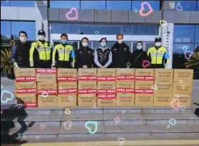 如意菜飯、如意餛飩南京分部，為南京交管局機動大隊送去了5000份如意食品